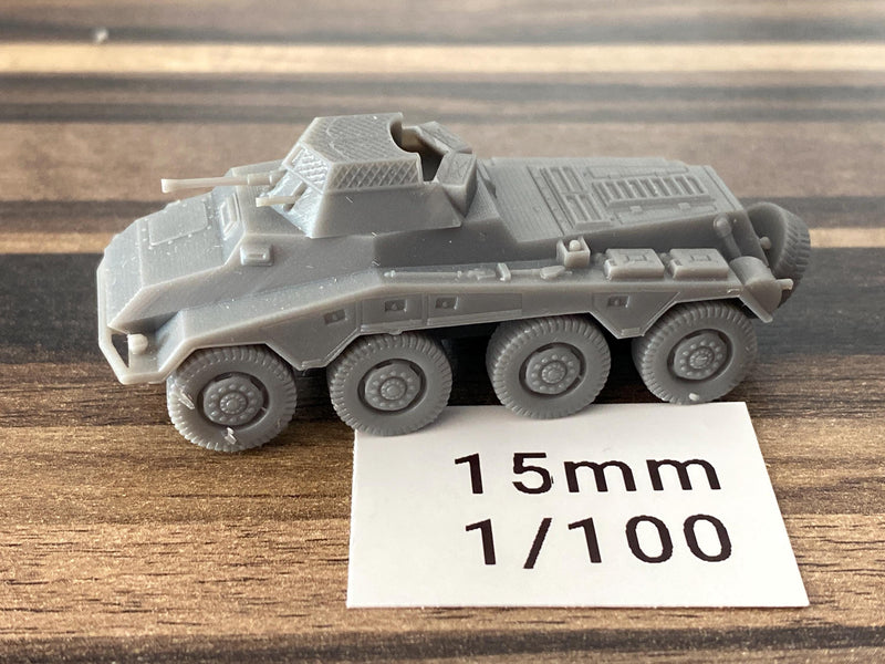 SD.KFZ 234/1 German WW2 Sonderkraftfahrzeug - 3D Resin Printed 28mm / 20mm / 15mm Miniature Tabletop Wargaming Vehicle