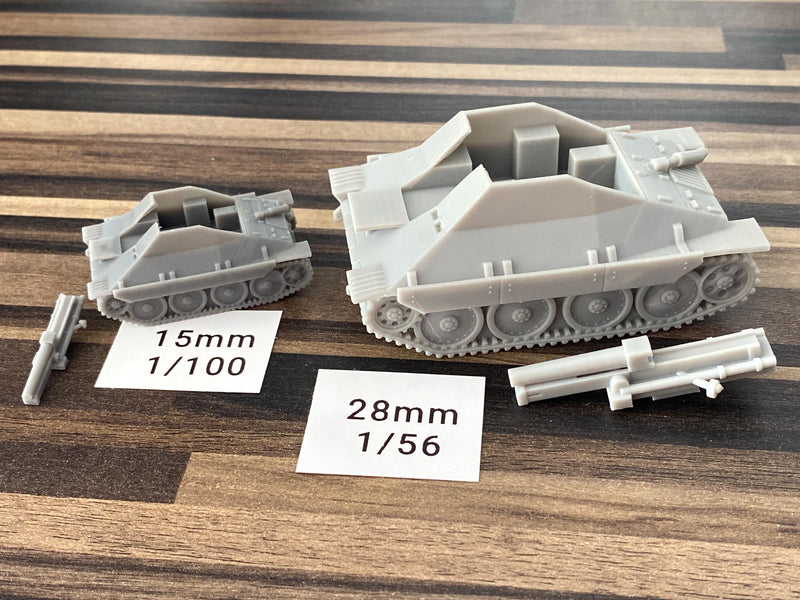 SIG 33-1 auf 38(t) Grille - WW2 German Tank - 3D Resin Printed 28mm / 20mm / 15mm Miniature Tabletop Wargaming Vehicle