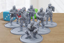Stalker Bandits Gang - 3D Printed Minifigures - Post Apocalyptic Miniature for Tabletop Wargames like Zona Alfa