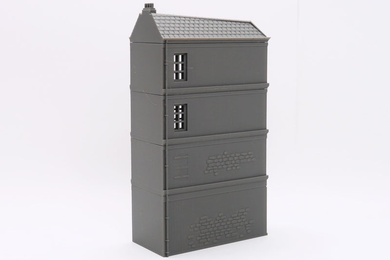 Caen Corner Building CCB04 - Normandy Urban Scenery - 3D Printed Miniature Wargaming Terrain 28mm / 20mm / 15mm Scale