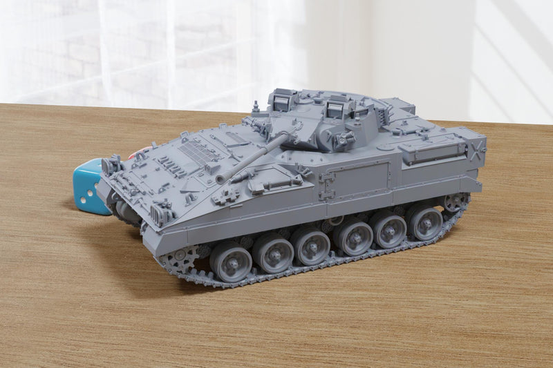 FV510 Warrior British Army IFV - 3D Printed Miniature Tabletop Wargaming Combat Vehicle 28mm / 15mm Scale