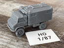 Unimog Funkkoffer (Radio) - 3D Printed - 28mm Scale - Miniature Wargaming Vehicle - Tabletop Wargames - Model Railroad