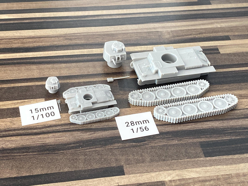 PZ.KPFW 38T - WW2 German Tank - 3D Resin Printed 28mm / 20mm / 15mm Miniature Tabletop Wargaming Vehicle