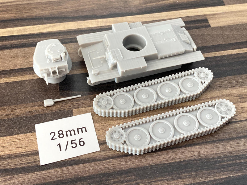 PZ.KPFW 38T - WW2 German Tank - 3D Resin Printed 28mm / 20mm / 15mm Miniature Tabletop Wargaming Vehicle