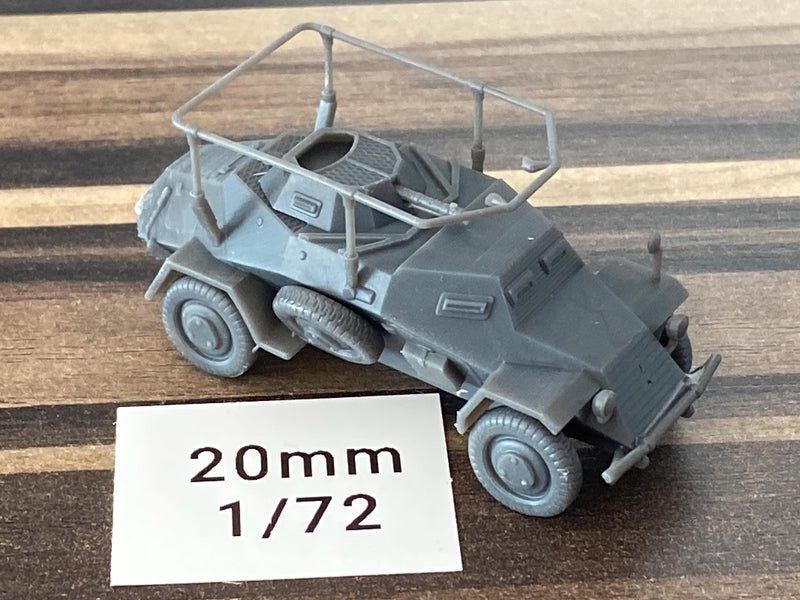 SD.KFZ 223 Germany WW2 light armoured reconnaissance vehicle - 3D Resin Printed 28mm / 20mm / 15mm Miniature Tabletop Wargaming Vehicle