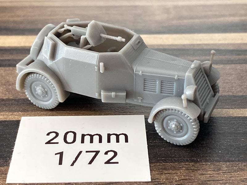 Kfz 13 Maschinengewehr-Kraftwagen WW2 German - 3D Resin Printed 28mm / 20mm / 15mm Miniature Tabletop Wargaming Vehicle