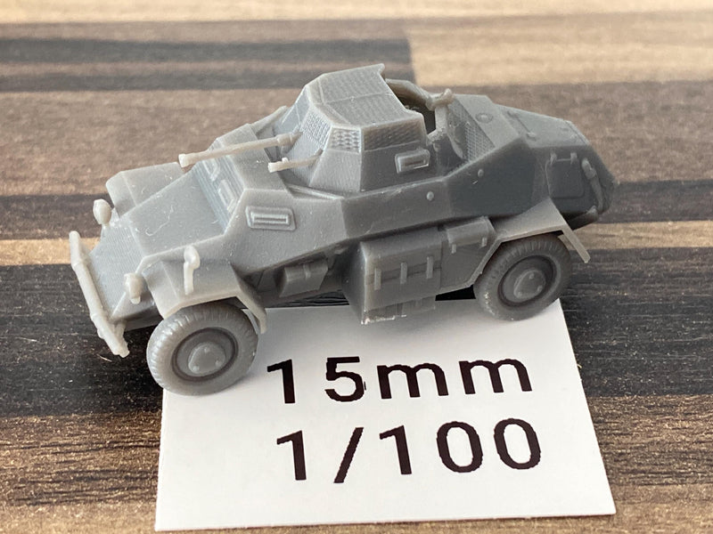 SD KFZ 222 German WW2 Light reconnaissance vehicle - 3D Resin Printed 28mm / 20mm / 15mm Miniature Tabletop Wargaming Vehicle