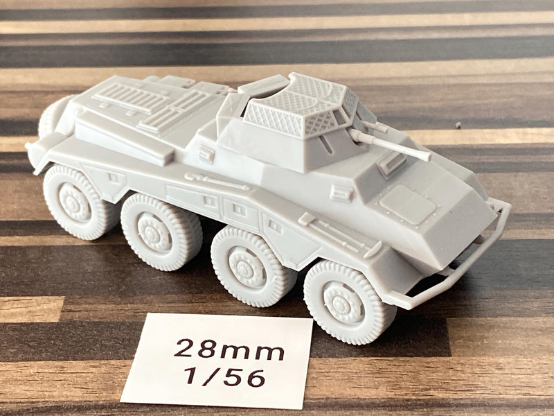 SD.KFZ 234/1 German WW2 Sonderkraftfahrzeug - 3D Resin Printed 28mm / 20mm / 15mm Miniature Tabletop Wargaming Vehicle