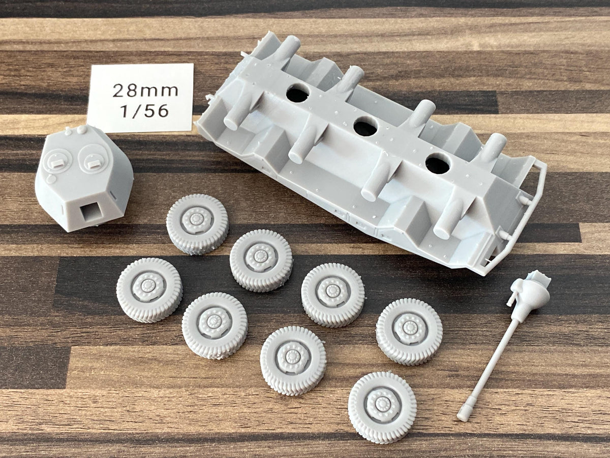 SD.KFZ 234/2 - 50mm Turret WW2 German Armoured Car - 3D Resin Printed