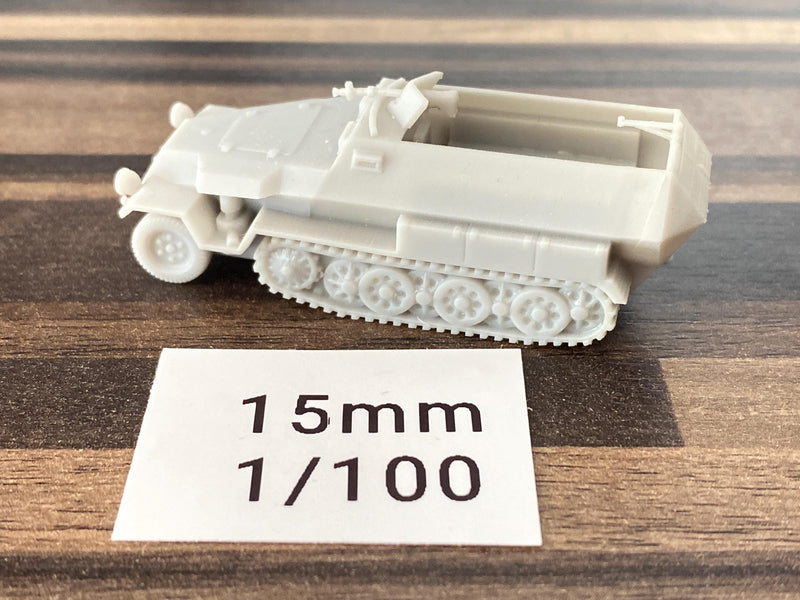 SD.KFZ. 251 C Half-track WW2 German APC - 3D Resin Printed 28mm / 20mm / 15mm Miniature Tabletop Wargaming Vehicle