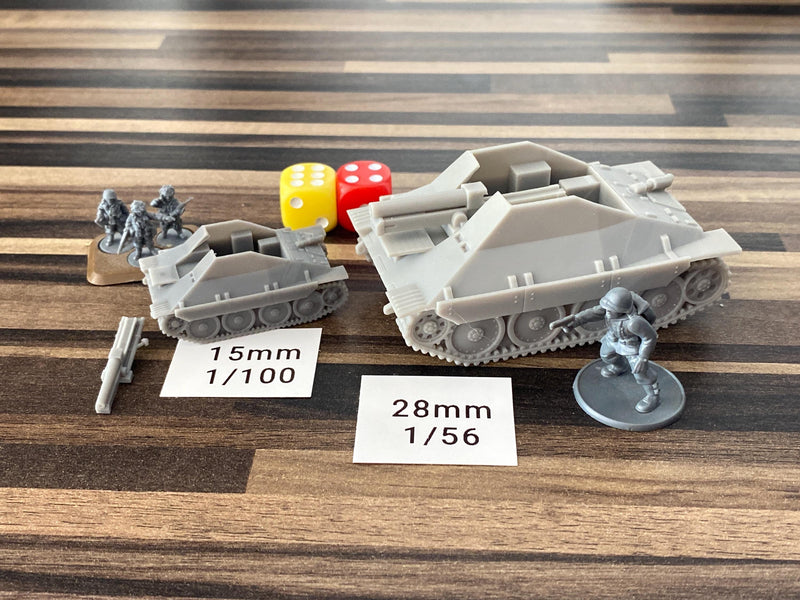 SIG 33-1 auf 38(t) Grille - WW2 German Tank - 3D Resin Printed 28mm / 20mm / 15mm Miniature Tabletop Wargaming Vehicle