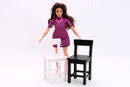 1:6 Scale Dollhouse Chair – 3D Printed Furniture for Barbie & Play Dolls