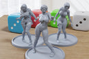 The Undead Showgirls - 3D Printed Minifigures for Fantasy Miniature Tabletop Games DND, Frostgrave 28mm / 32mm / 75mm