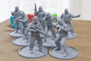 European Criminal Gang - 3D Printed Miniature Wargames Minifigures - 28mm / 32mm Scale