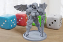 Jet-Pack Sexy Pin-Up - 3D Printed Minifigure for Fantasy Miniature Tabletop Games DND, Frostgrave 28mm / 32mm / 75mm