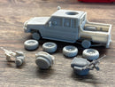 Land Cruiser Armored Pick up - 3D Resin Printed 28mm Miniature Tabletop Wargaming Vehicle