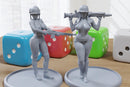 GI Janies - Sexy Pinup - 3D Printed Minifigures for Fantasy Miniature Tabletop Games DND, Frostgrave 28mm / 32mm / 75mm