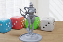 Elf Archer - Sexy Pin-Up Fan Art - 3D Printed Miniature Figure - 32mm / 75mm / 170mm Scale - Garage Kit