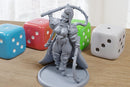 Remorsia Herald Sexy Pin-Up - 3D Printed Minifigure for Fantasy Miniature Tabletop Games DND, Frostgrave 28mm / 32mm / 75mm