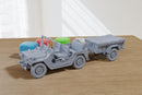 M151 Mutt - US Army Light Utility Vehicle - 3D Printed Miniature Tabletop Wargaming Combat Vehicle 28mm / 15mm Scale