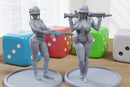 GI Janies - Sexy Pinup - 3D Printed Minifigures for Fantasy Miniature Tabletop Games DND, Frostgrave 28mm / 32mm / 75mm