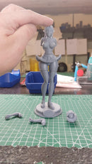 Student Elf - Sexy Pin-Up Fan Art - 3D Printed Miniature Figure - 32mm / 75mm / 170mm Scale - Garage Kit