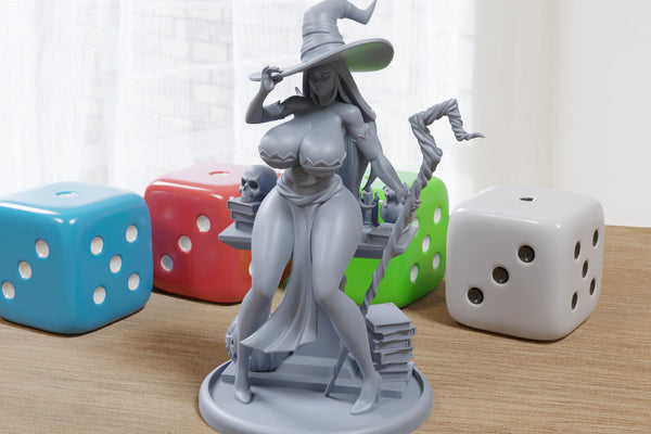 Lulu the Velvet Duchess - Sexy Pin-Up Fan Art - 3D Printed Miniature Figure - 32mm / 75mm / 170mm Scale - Garage Kit