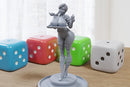 Wynnie the Burger Babe - Sexy Pin-Up Fan Art - 3D Printed Miniature Figure - 32mm / 75mm / 170mm Scale - Garage Kit