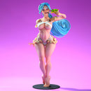 Squirtaline - Sexy Pin-Up Fan Art - 3D Printed Miniature Figure - 32mm / 75mm / 170mm Scale - Garage Kit