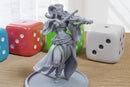 Tiefling Bard Sexy Pin-Up - 3D Printed Minifigure for Fantasy Miniature Tabletop Games DND, Frostgrave 28mm / 32mm / 75mm