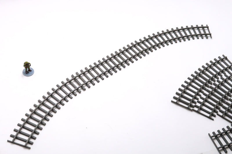 Tabletop Wargaming Terrain | Train Tracks | 28mm 3D Printed Miniature | Set of 6pcs