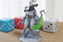 Sorceress - Sexy Pin-Up Fan Art - 3D Printed Miniature Figure - 32mm / 75mm / 170mm Scale - Garage Kit