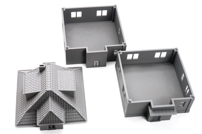 Fulda Cap West German Village Set Vol. 1 - 3D Printed Miniature Cold War Era Wargaming Terrain 28mm / 20mm / 15mm Scale