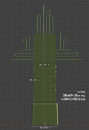 Concrete Megastructure Cross – Brutalist 3D Printed Wargaming Terrain 32mm / 28mm