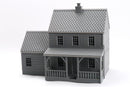 American Suburban House DS-02 with Garage - 3D Printed Miniature Wargaming Terrain
