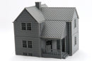 American Suburban House DS-03 - 3D Printed Miniature Wargaming Terrain