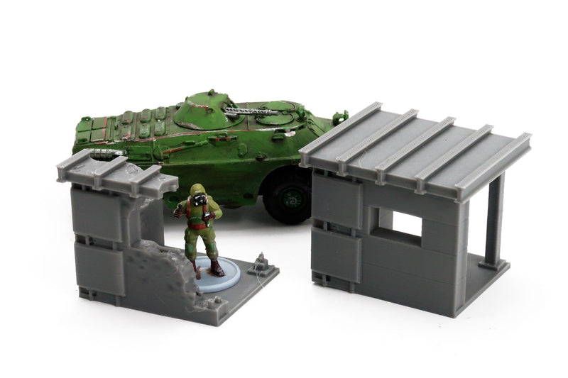 Soviet Concrete Block Guard Post – 3D Printed Miniature Wargaming Terrain