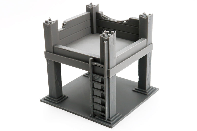 Soviet Abandoned Concrete Frame – 3D Printed Miniature Wargaming Terrain