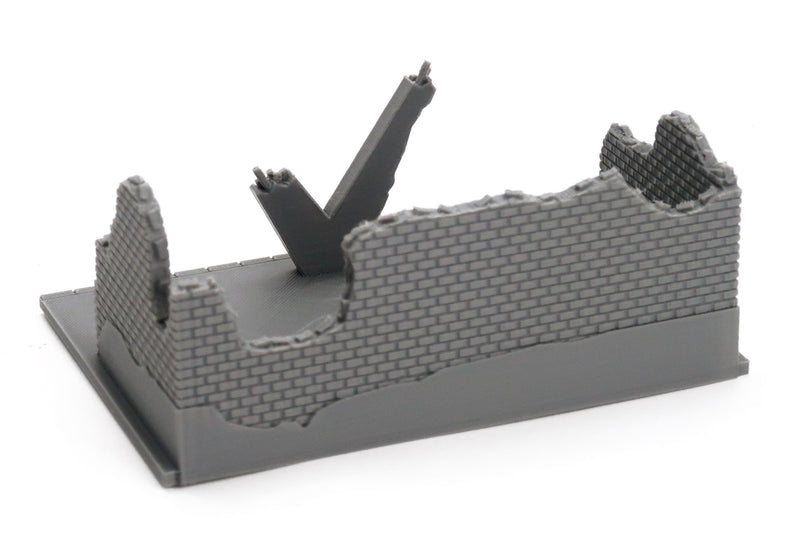 Destroyed Soviet Bus Stop – 3D Printed Miniature Wargaming Terrain