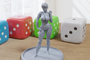 Sienna the Summer Muse - Sexy Pinup - 3D Printed Minifigures for Fantasy Miniature Tabletop Games DND, Frostgrave 28mm / 32mm / 75mm