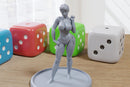 Sienna the Summer Muse - Sexy Pinup - 3D Printed Minifigures for Fantasy Miniature Tabletop Games DND, Frostgrave 28mm / 32mm / 75mm