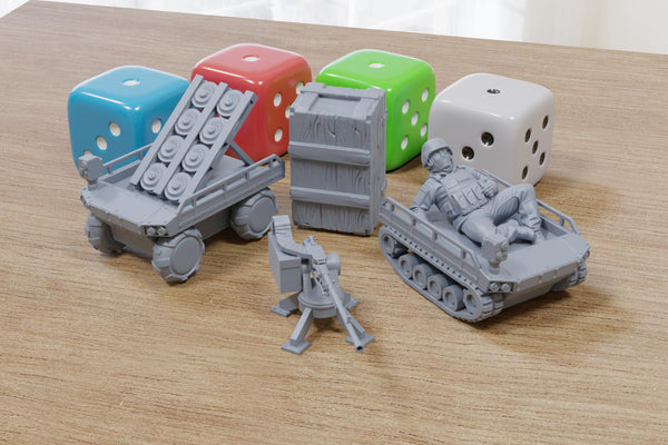 Multi-Purpose Ground Drone - Tabletop Vehicle | 28mm Modern / Near-Future Wargaming Terrain & Objective