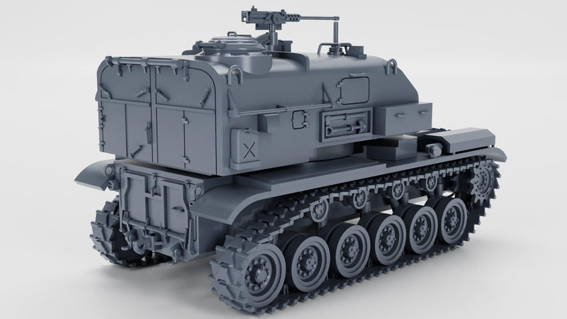 M52 105mm SPH - West German Cold War Era - 3D Printed Miniature Wargaming Combat Vehicle