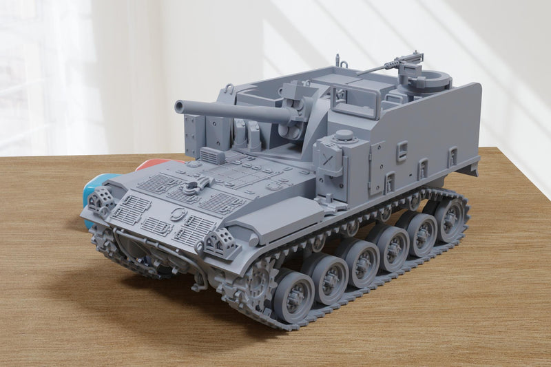 M44 155mm SPH - West German Cold War - 3D Printed Miniature Wargaming Combat Vehicle