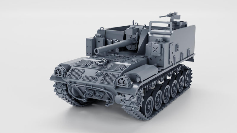 M44 155mm SPH - West German Cold War - 3D Printed Miniature Wargaming Combat Vehicle