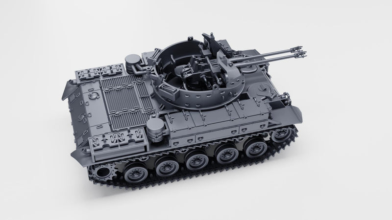 Flakpanzer M42 Duster - West German Cold War - 3D Printed Miniature Wargaming Combat Vehicle