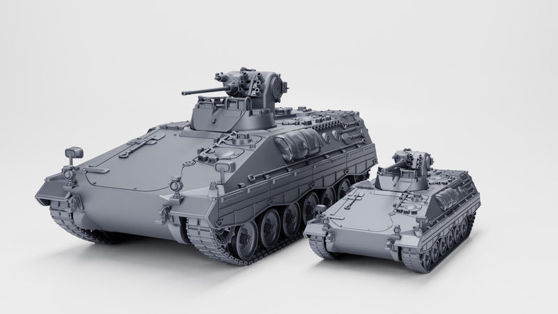 Marder 1A2 - Stowed - West German Cold War Era - 3D Printed Miniature Wargaming Combat Vehicle