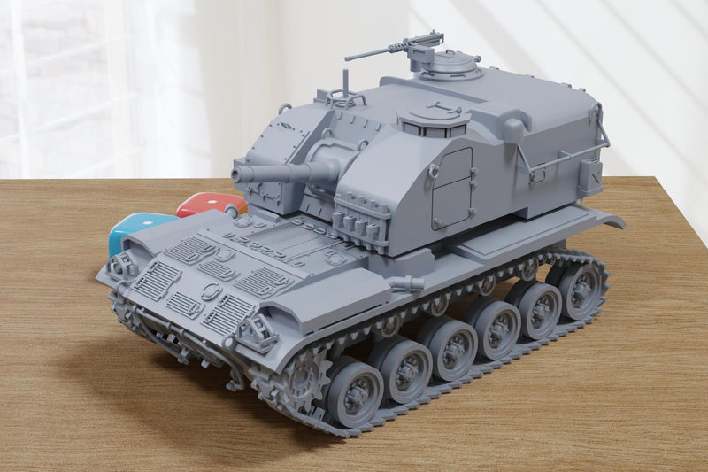 M52 105mm SPH - West German Cold War Era - 3D Printed Miniature Wargaming Combat Vehicle