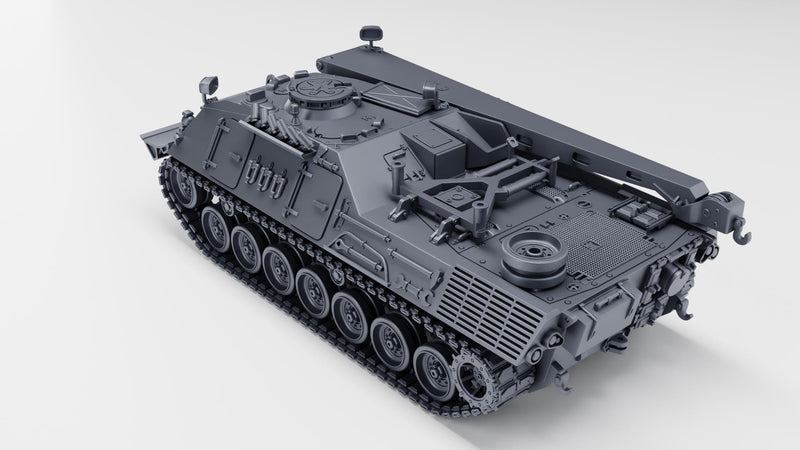 Bergepanzer 2 ARV - West German Cold War - 3D Printed Miniature Wargaming Combat Vehicle