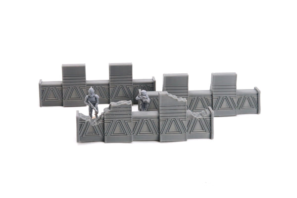 Galactic Defense Barrier Set – 35mm Sci-Fi Terrain (Legion Compatible, 40mm Halo FP Available)